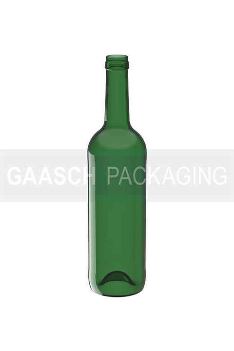 75 cl green bordeaux still wine bottle