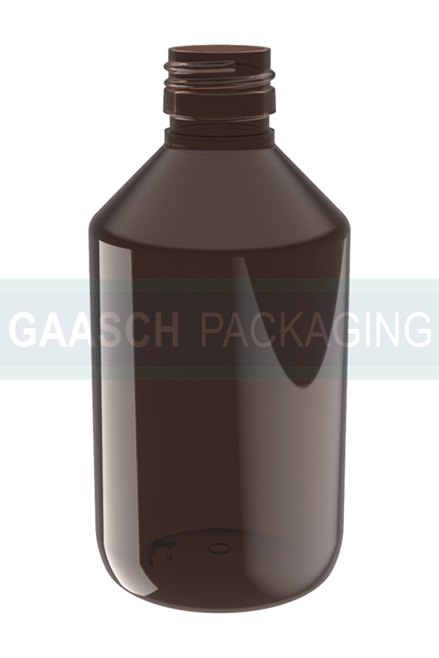 300 ml veral amber PET medicine bottle